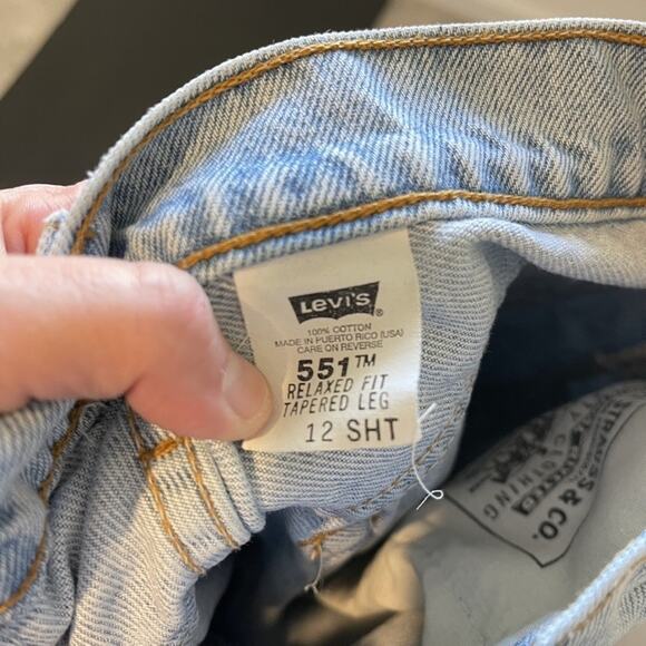 Vintage Levis 551 Jeans Womens 12 Relaxed Fit Tapered Leg Denim 90s Vintage - Picture 2 of 13
